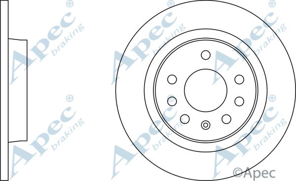 APEC BRAKING stabdžių diskas DSK2091